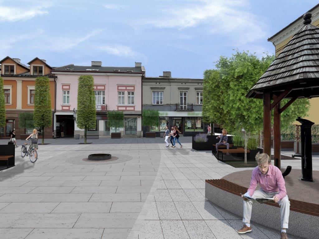 Wizualizacja - widok z Placu Bernardyńskiego