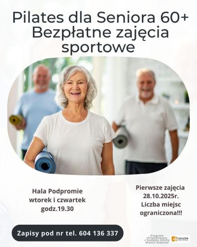 Pilates dla seniora - grafika