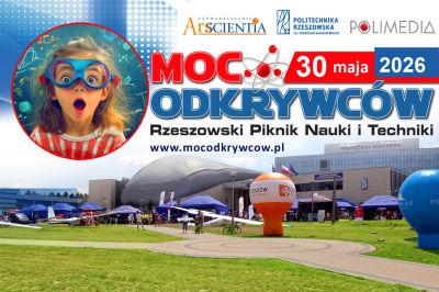 Grafika promująca Rzeszowski Piknik Nauki i Techniki 2026