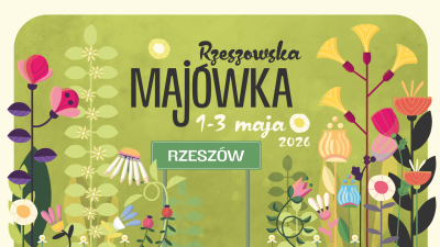 grafika promująca Rzeszowską Maj&oacute;wkę 2026
