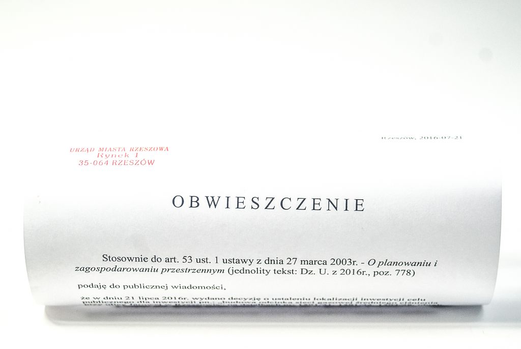 Obwieszczenie plakat